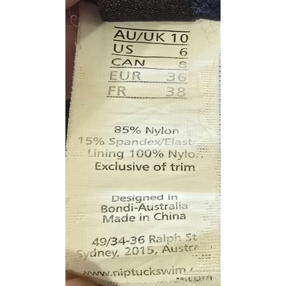 Nip Tuck Joanne One-Piece Swimsuit Navy size 6 - Picture 8 of 9